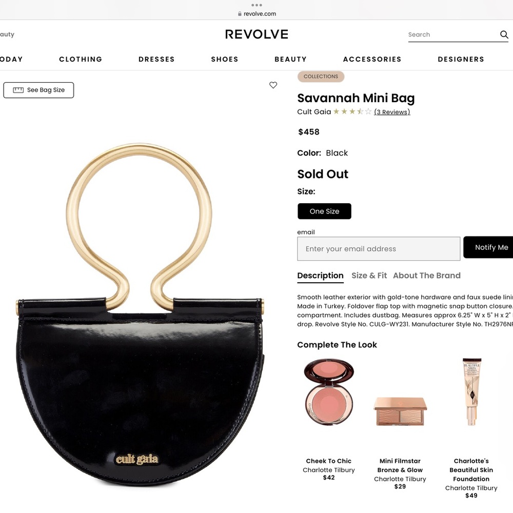 cult gaia savannah mini bag. brand new with tags.